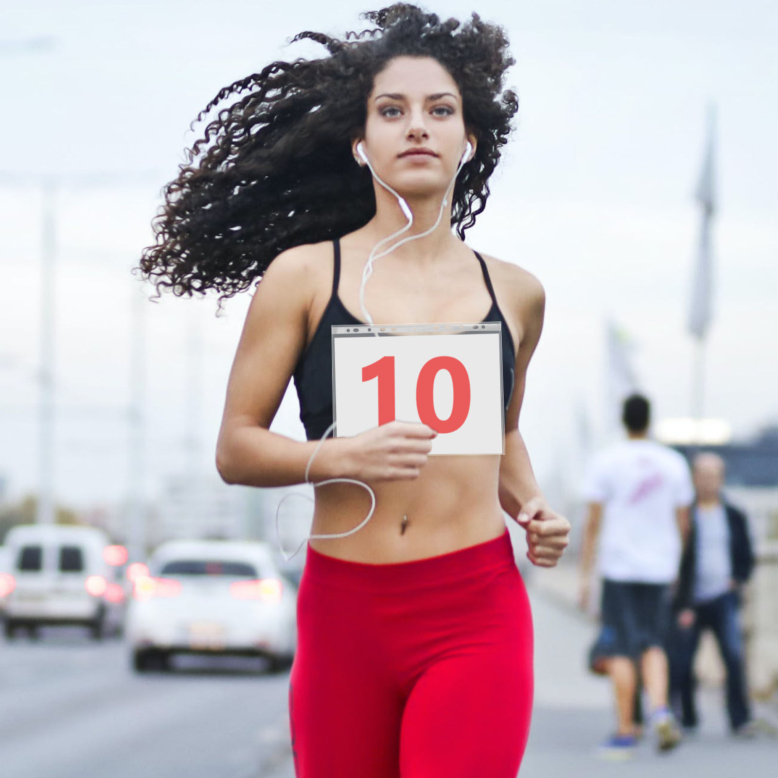 Race Bib - 100 قطعة من حاملات أرقام السباق