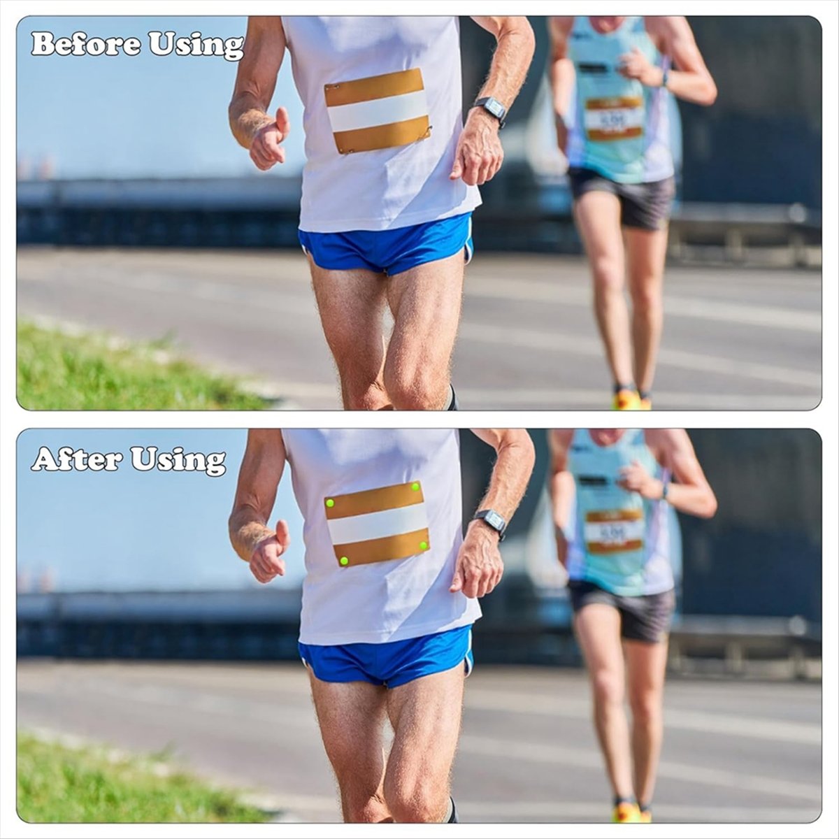 Race Bib - ABJX 12 قطعة مشابك تثبيت أرقام