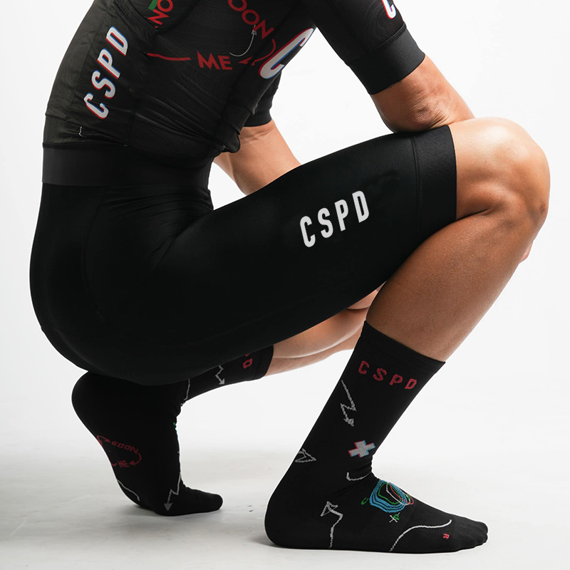 Race Bib - CSPD شورت مريلة ركوب الدراجات للرجال
