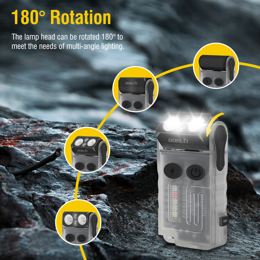 BORUiT V20 مصباح يدوي LED مع ص - مراجعة Running Headlamp وسعره